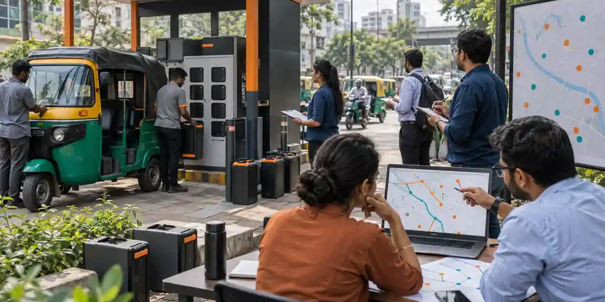 Battery swapping station
