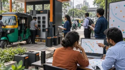 Battery swapping station