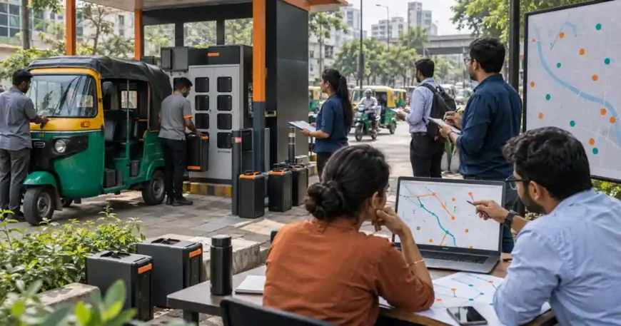 Battery swapping station