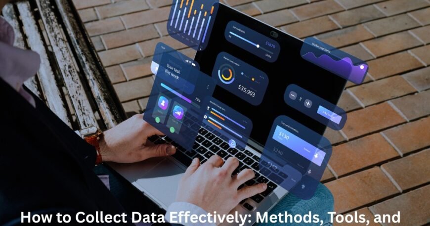 Person analyzing digital dashboards on a laptop while learning how to collect data effectively using modern tools