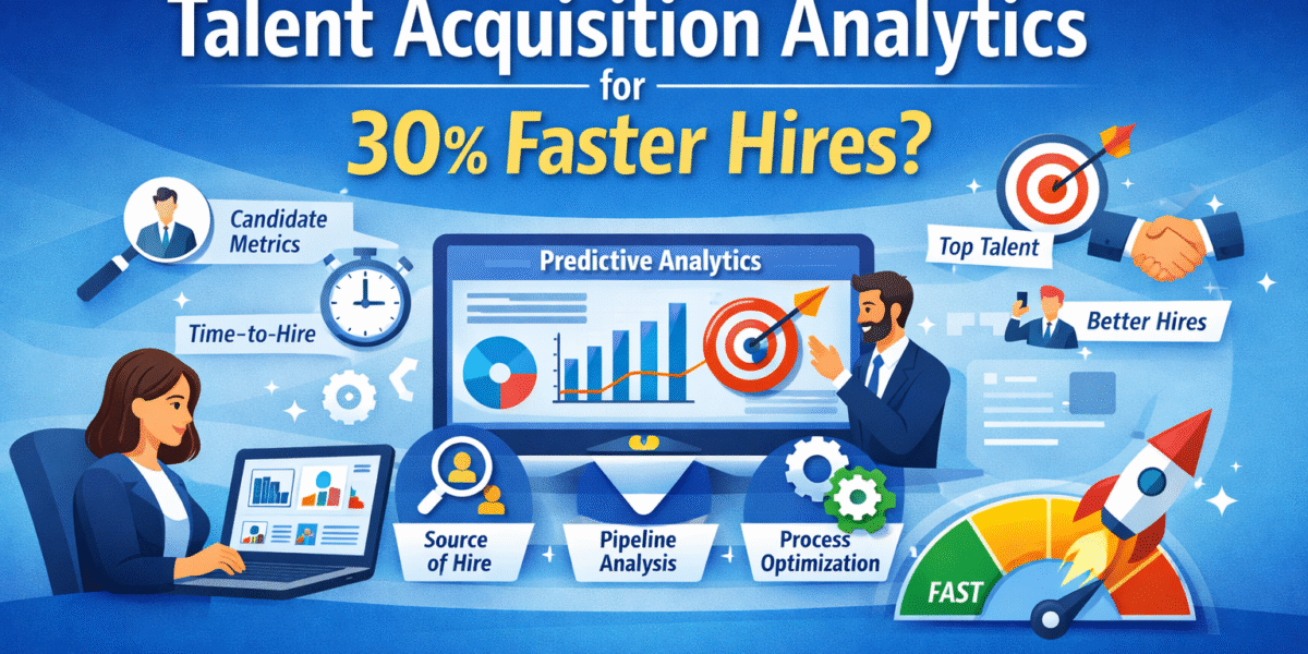 Talent acquisition strategy using analytics to achieve 30% faster hiring and smarter recruitment decisions